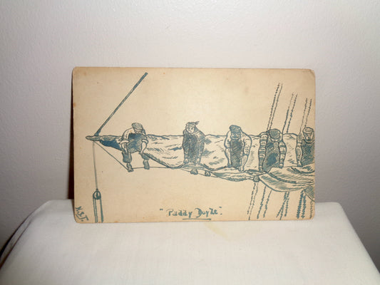 WW1 Paddy Doyle Sea Shanty Sailing Boat Postcard 