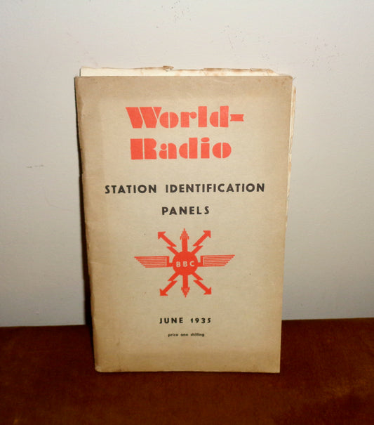 June 1935 World Radio Station Identification Panels Issued By The BBC