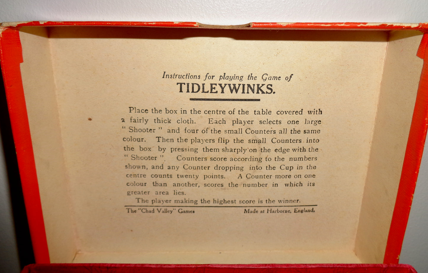 Vintage Tiddlywinks/Tidleywinks Boxed Game