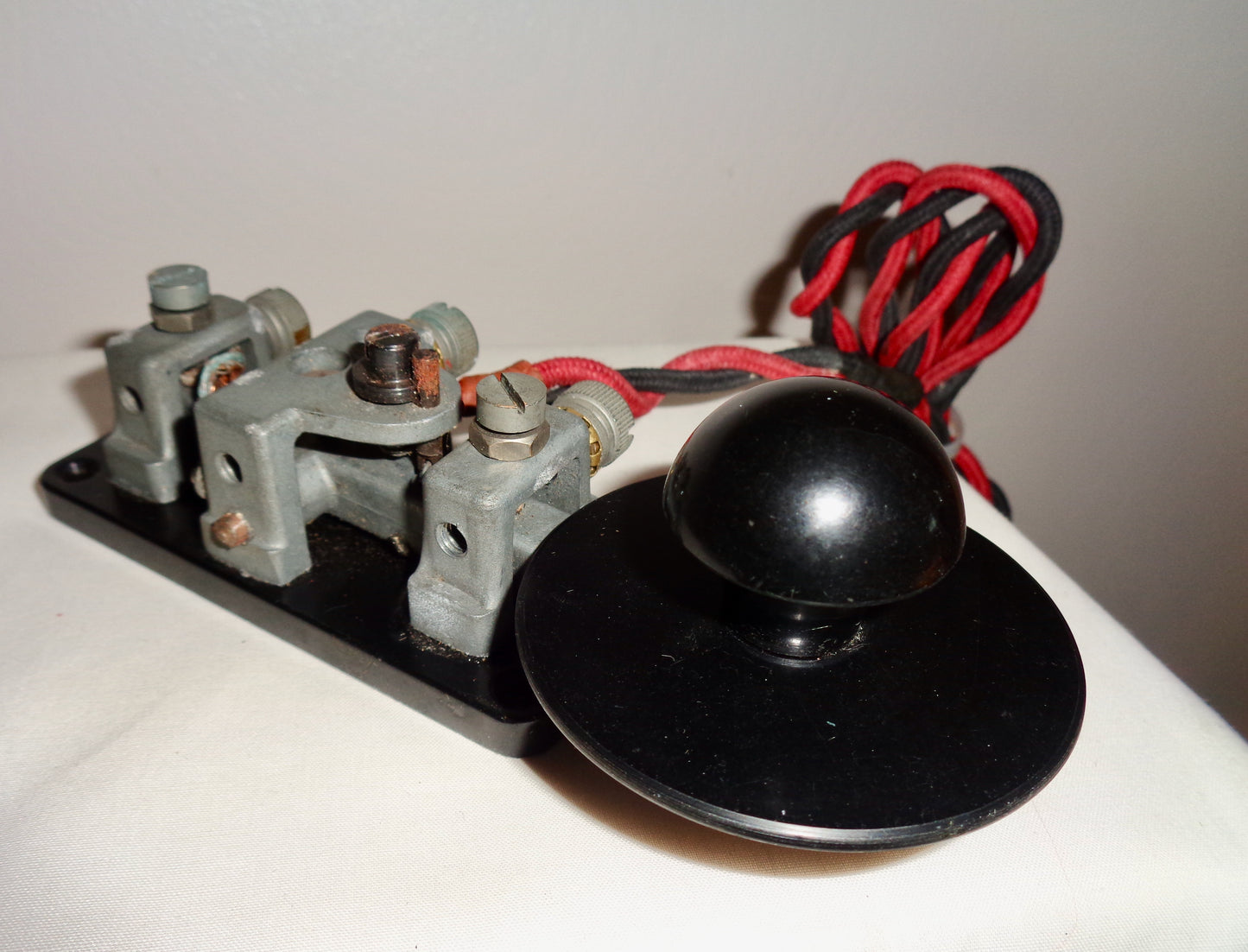 1940 Group 1 No.2 Key WT 8 Amp WW2 Military Morse Key and Plug