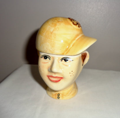 1990s Brownie Guide Collectible Pottery Combined Salt Cellar and Egg Cup