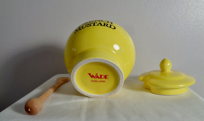 Vintage Wade Colman's French Mustard Lidded Pot and spoon