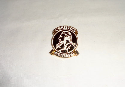 Vintage Christies UK Auction House Commemorative Badge