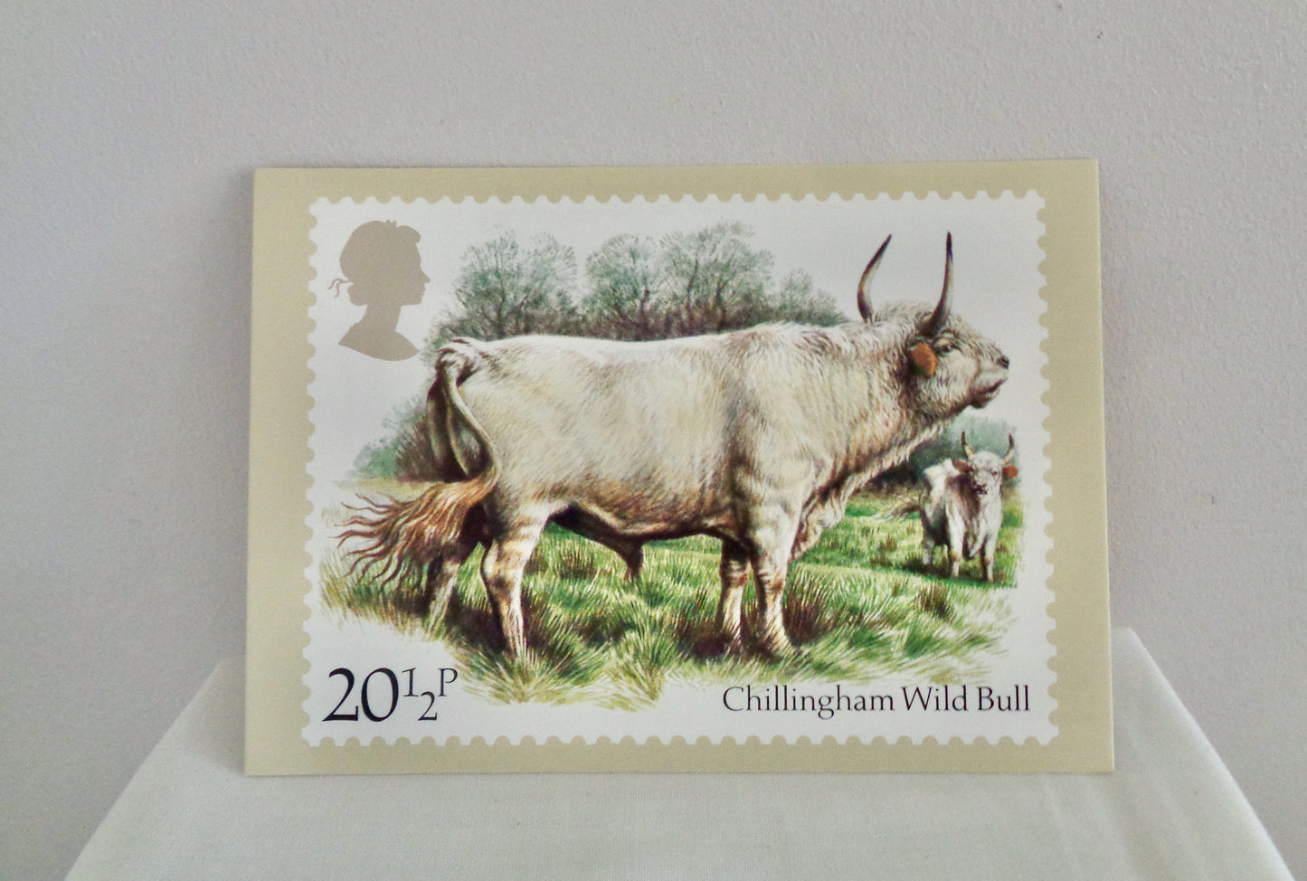 1984 Set of Four British Stamp Cattle PHQ Postcards