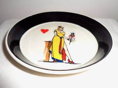 1960s Wade Pottery Queen of Hearts Pin Dish