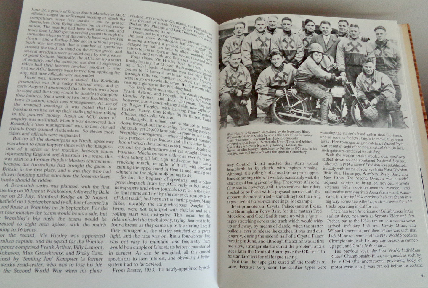 RESERVED FOR MARTIN K: 1981 Book Motor Cycling in the 1930s by Bob Currie