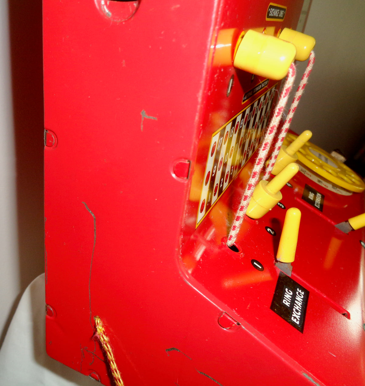 Vintage Children's Codeg Toy Town Tin Plate Telephone Exchange