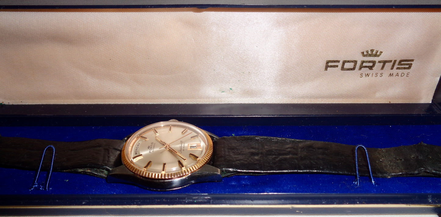 Vintage Fortis Stratoliner 20 Automatic Swiss Watch