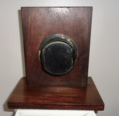 Vintage Wood Mounted Smiths Motor Car Dashboard Clock