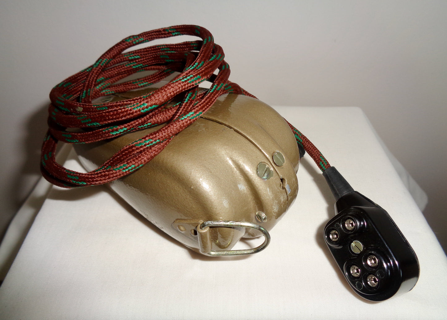 Vintage Czech Tesla Military Spy Set Radio Clamshell Microphone and Speaker