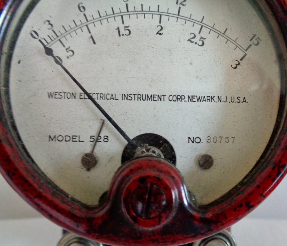 1920s Weston Electrical Instruments Red Bakelite Ammeter – Mullard ...