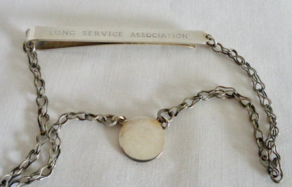 1965 Express Dairies Sterling Silver Tie Clip/Bar And Chain