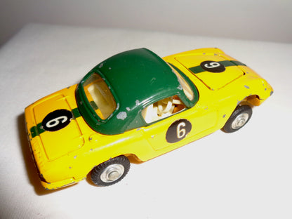 Corgi Toys Model 319 Lotus Elan S2 Hardtop Coupe In Green and Yellow
