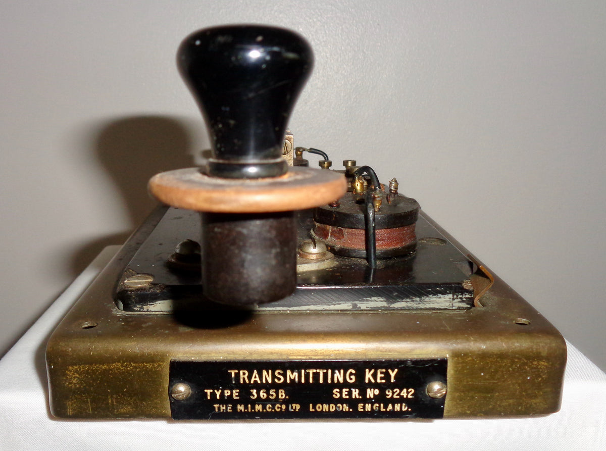 WW2 Marconi 365B Marine Transmitting Morse Key By MIMCo – Mullard ...