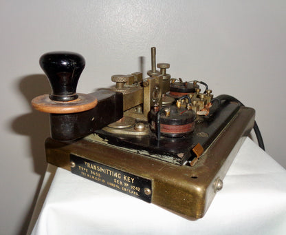 WW2 Marconi 365B Marine Transmitting Morse Key By MIMCo