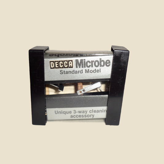 Vintage Decca Microbe 3-Way Stylus Brush Cleaning Accessory