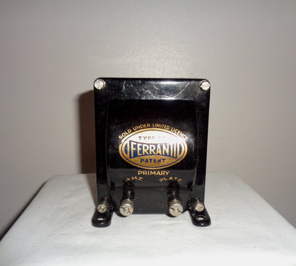 1920s Ferranti AF5 Large Audio Frequency Transformer