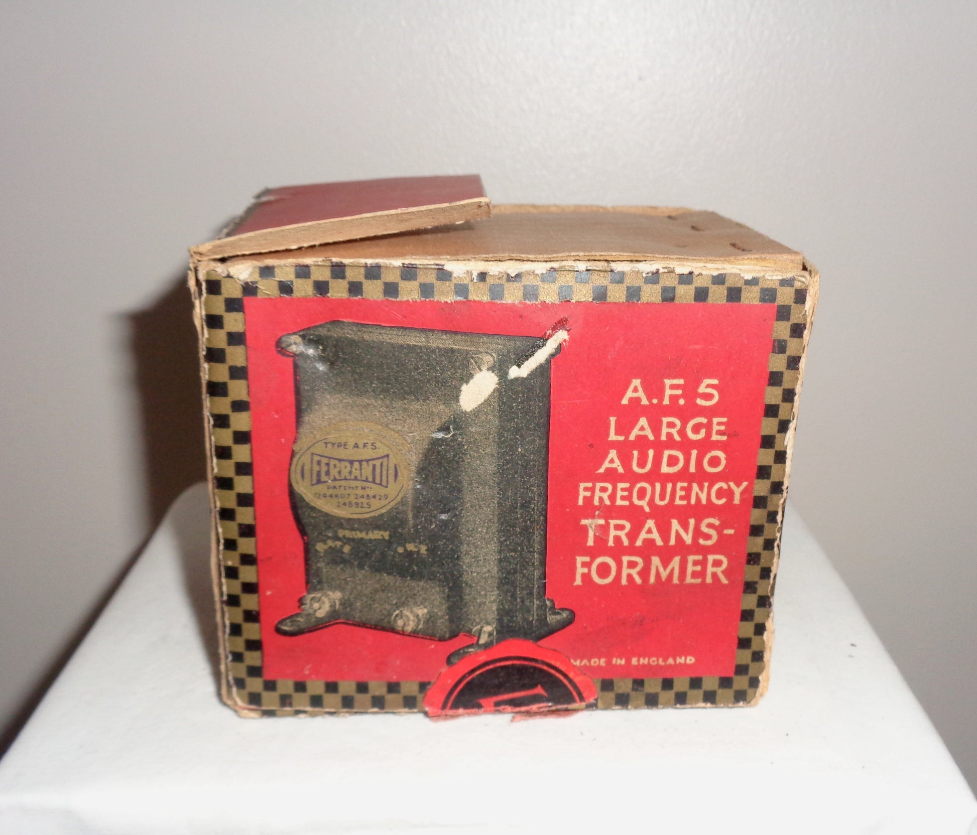 1920s Ferranti AF5 Large Audio Frequency Transformer