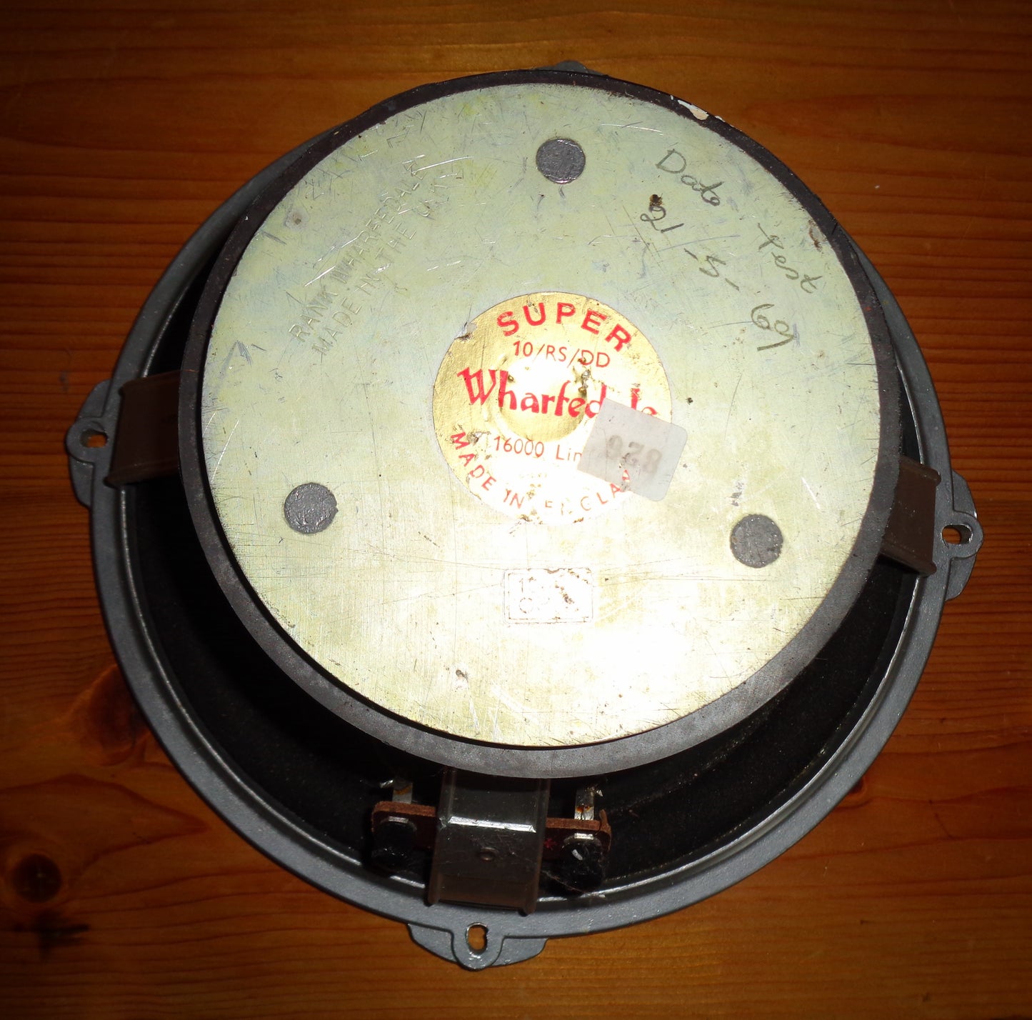 Pair of 1960s Wharfedale Super 10/RS/DD Loudspeaker Driver Units