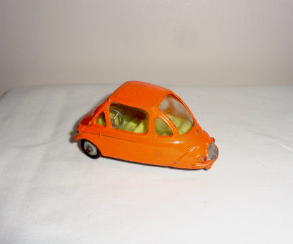 Corgi Toys Model 233 Heinkel Trojan Bubble Car In Orange