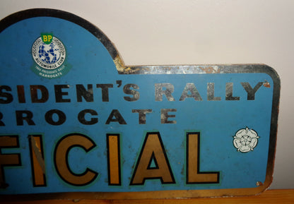 1964 Harrogate President's Official Car Rally Plaque