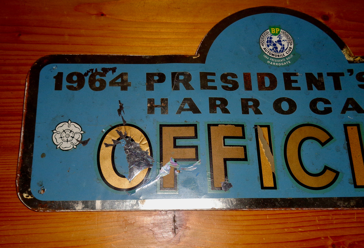 1964 Harrogate President's Official Car Rally Plaque
