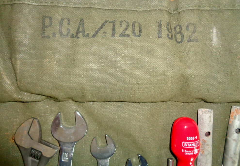 Vintage Military Land Rover Canvas Tool Roll With Tools – Mullard ...