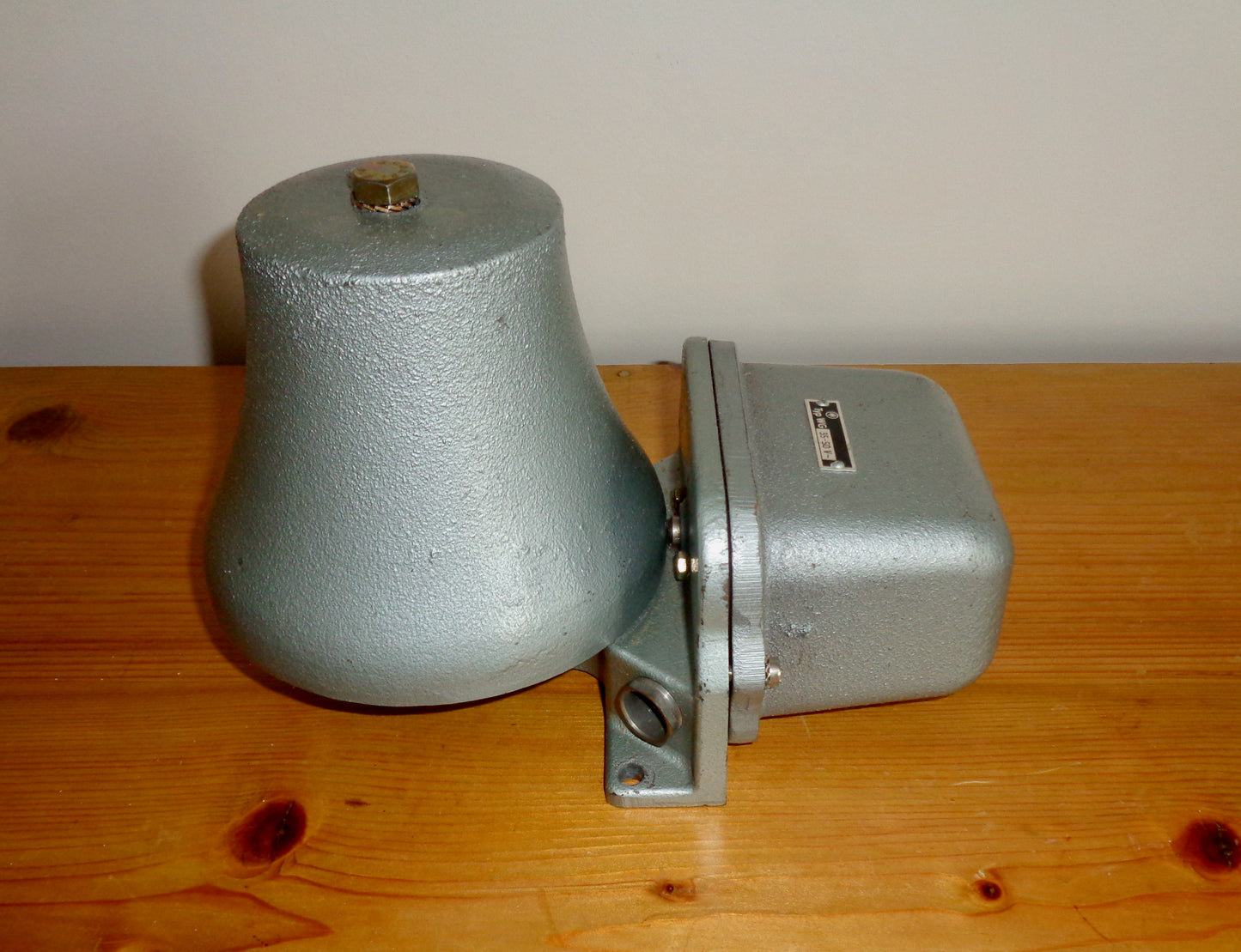 Large Vintage Industrial Electric Metal Bell / Alarm