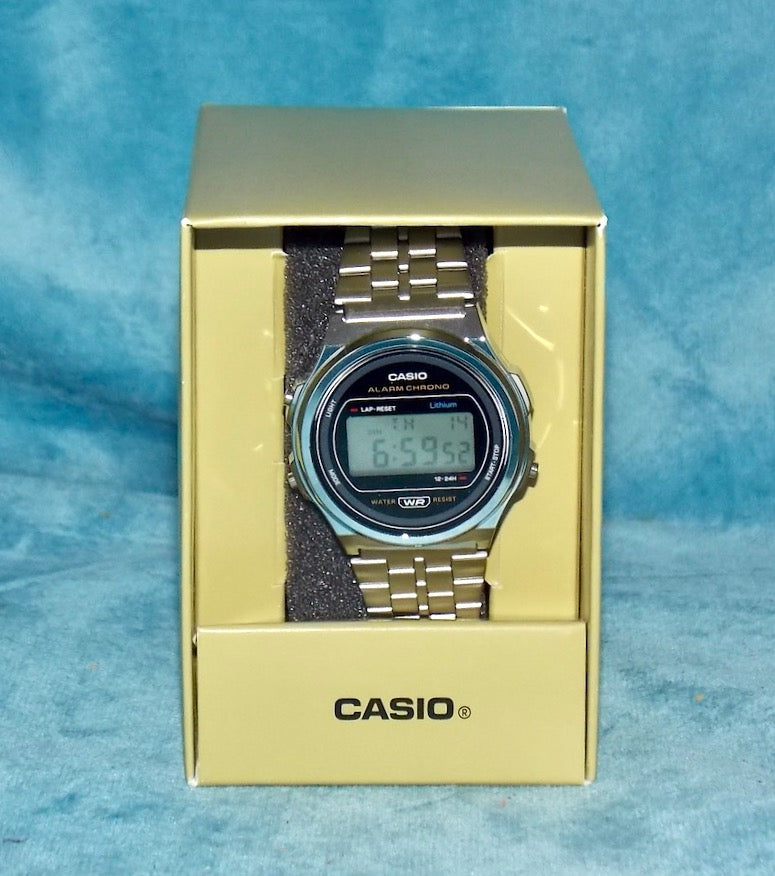 Casio Module 596 Casio Vintage Alarm Chronograph Watch A171WE-1AEF Model Number 596 127 ...