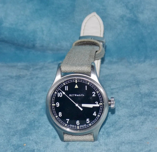 RLT69A Automatic Wrist Watch Prototype With A Grey Cordura Strap