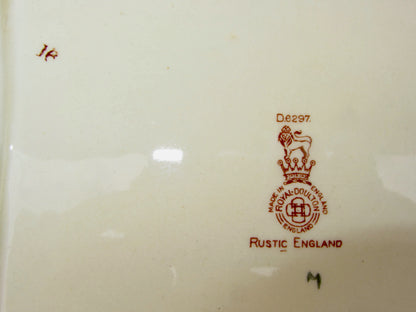 1952 Royal Doulton Rustic England Rectangular Scalloped Sandwich Dish D6297