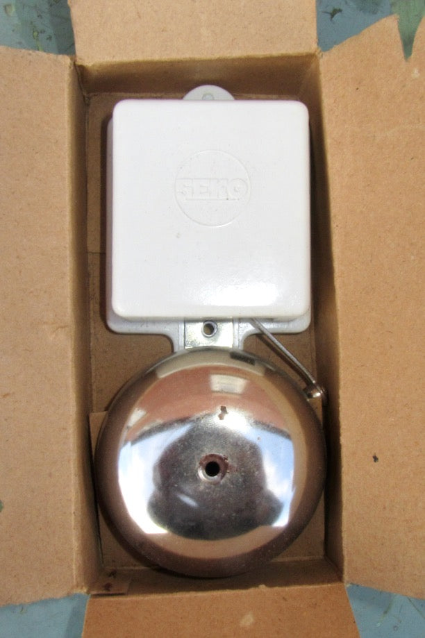 Vintage White Bakelite SEKO No. 1073 Electric Butler Alarm Internal Door Bell