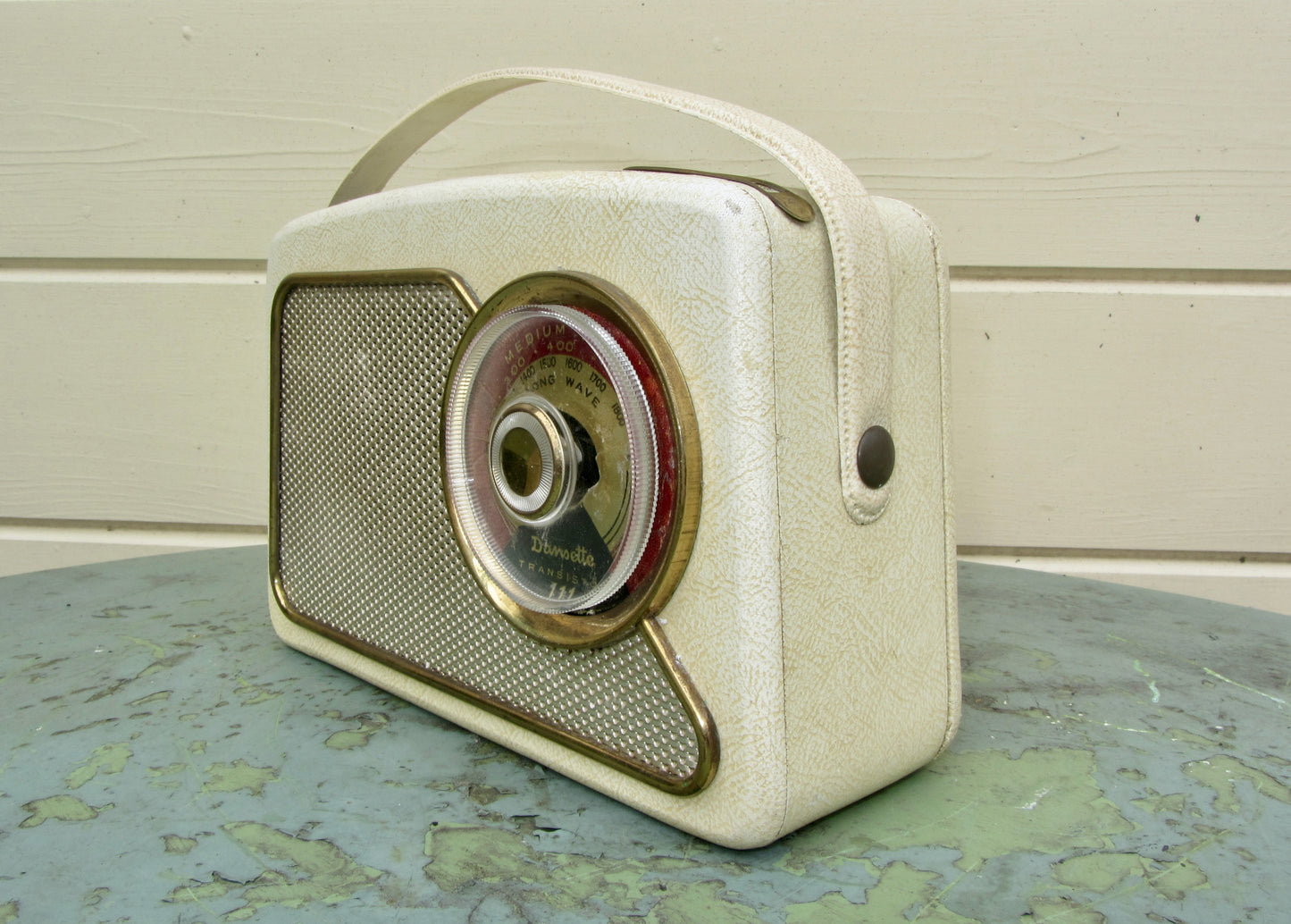 1959 Dansette RT111 Portable Radio With Cream Finish