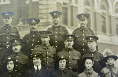 WW1 Panoramic Monochrome Photograph Of Staff At The Royal Victoria Hospital Netley