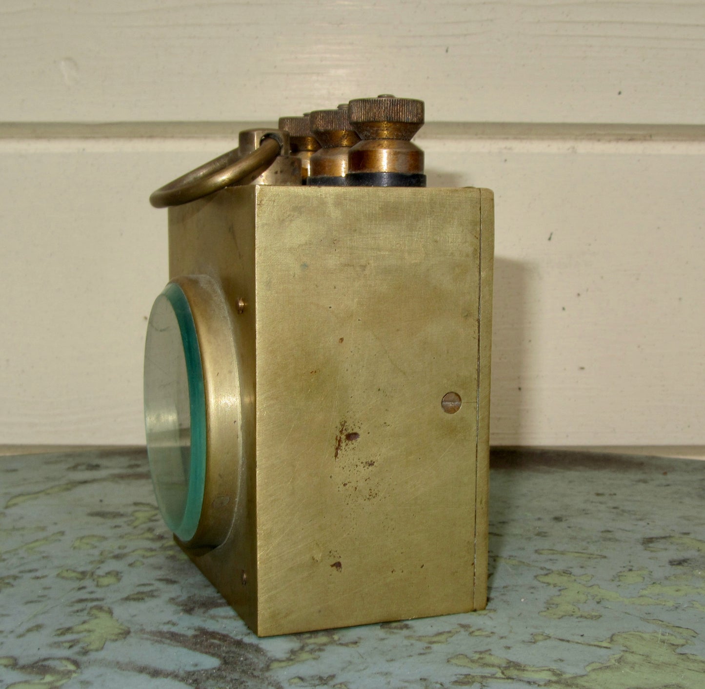 Antique Brass Post Office Pattern Galvanometer Case