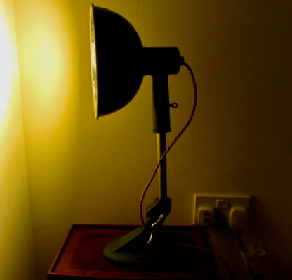 1950s Ergon Infra Red Medical Lamp Repurposed As A Desk Lamp