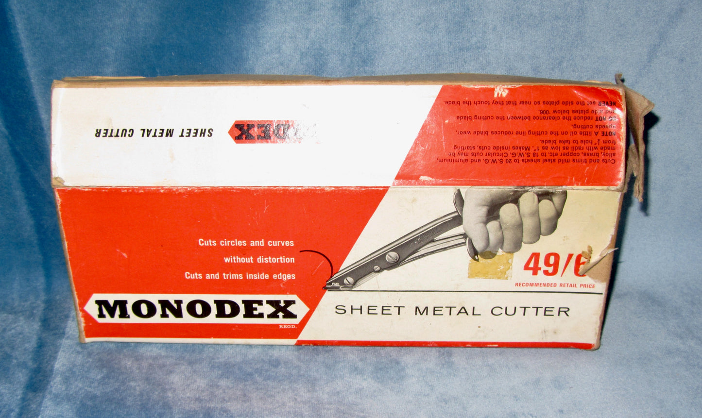 Vintage Monodex Sheet Metal Cutters