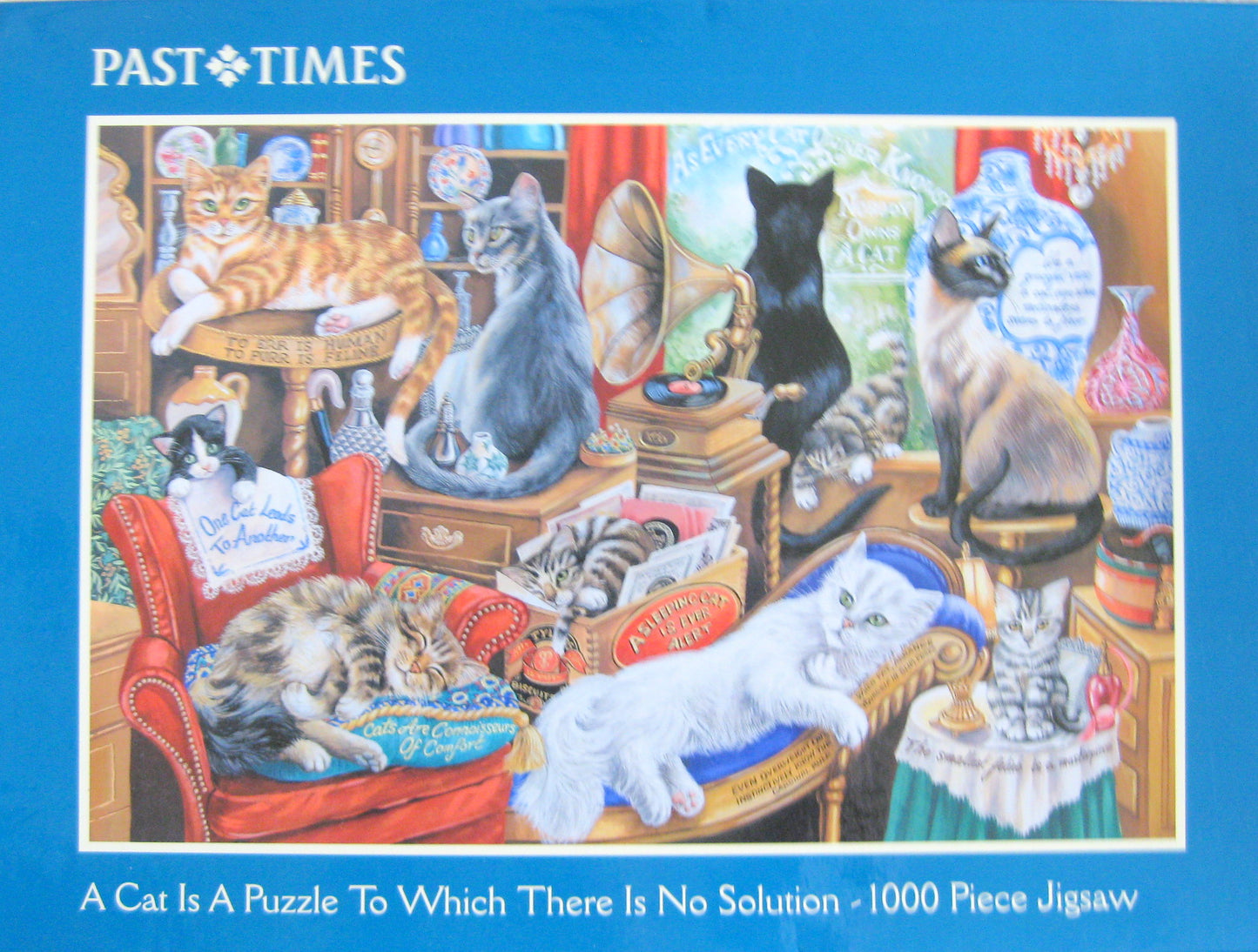 Vintage Past Times Cat Jigsaw: 1000 pieces in original packaging