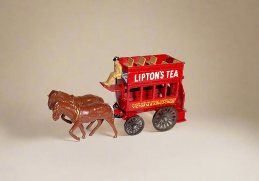 Lesney Y12 Lipton's Tea Horse Drawn London Bus Models of Yesteryear