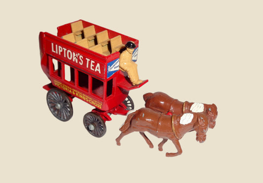 Lesney Y12 Lipton's Tea Horse Drawn London Bus Models of Yesteryear
