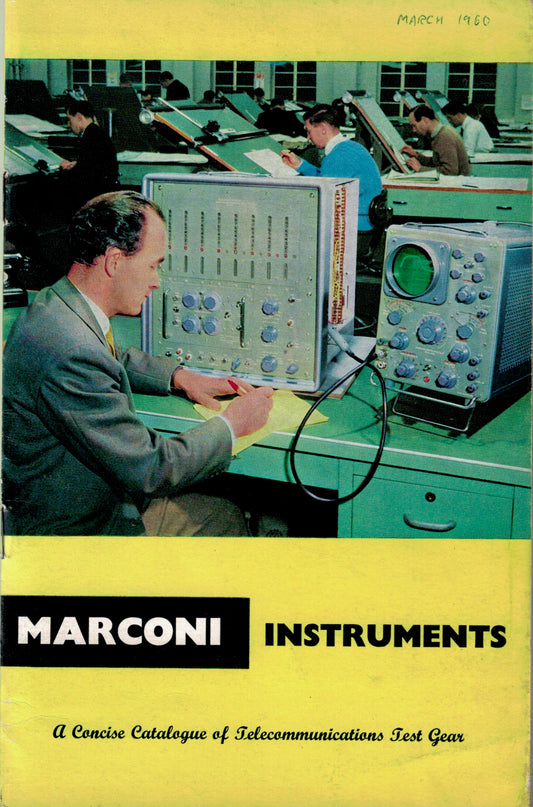 Original Marconi Instruments Telecommunications Test Gear Catalogue