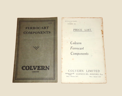 Original 1933 Colvern Ferrocart Components Booklet And Price List Radio List No. 12