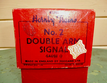 Hornby Meccano O Gauge Model Railway Double Arm No.2 Signal 42361