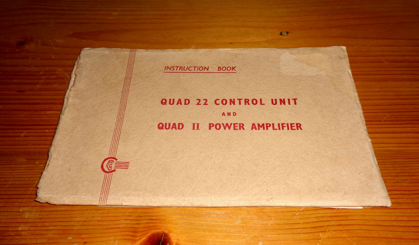 Original Quad 22 Control Unit And Quad II Power Amplifier Instruction Book Issue 3 12.59