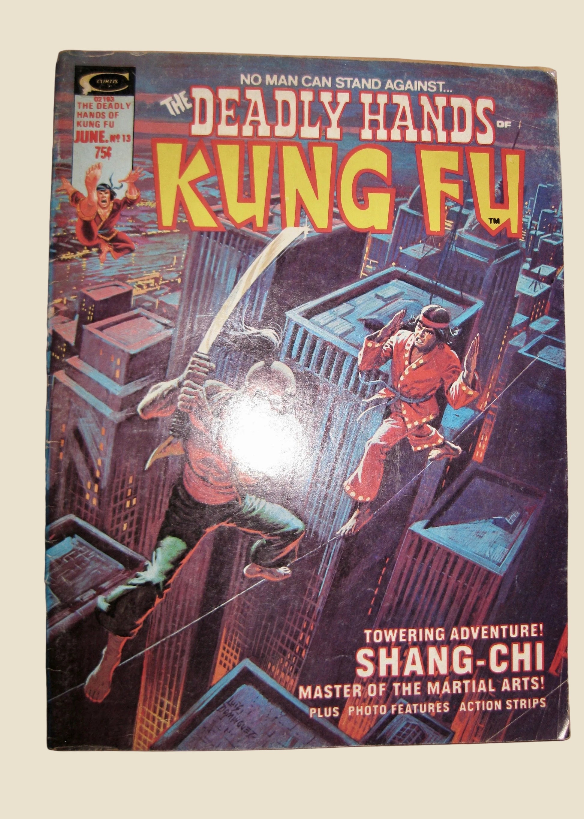 The Deadly Hands Of Kung Fu Vintage Comic June 1975 Vol 1 No.13