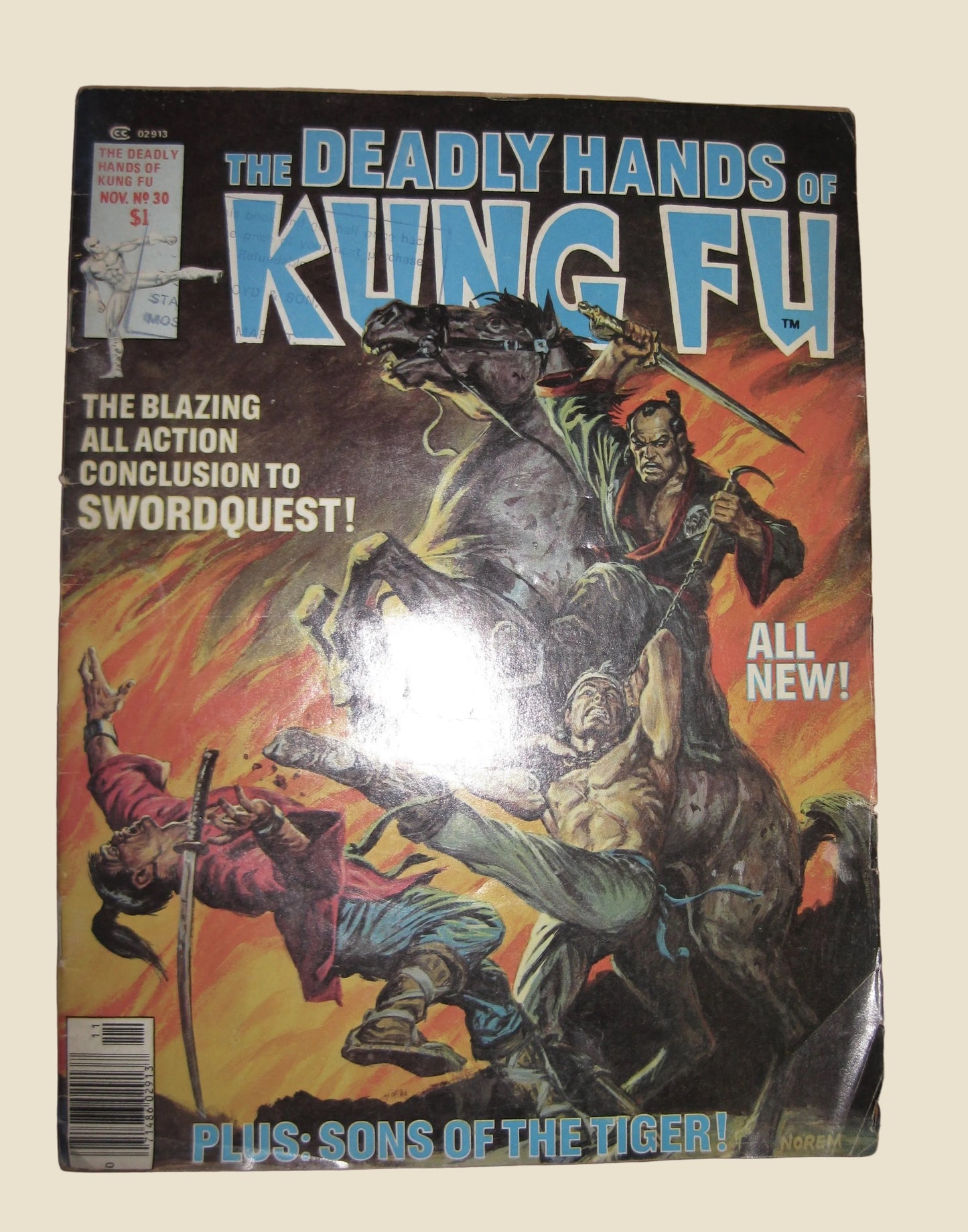 The Deadly Hands Of Kung Fu Vintage Comic Nov 1976 Vol 1 No. 30