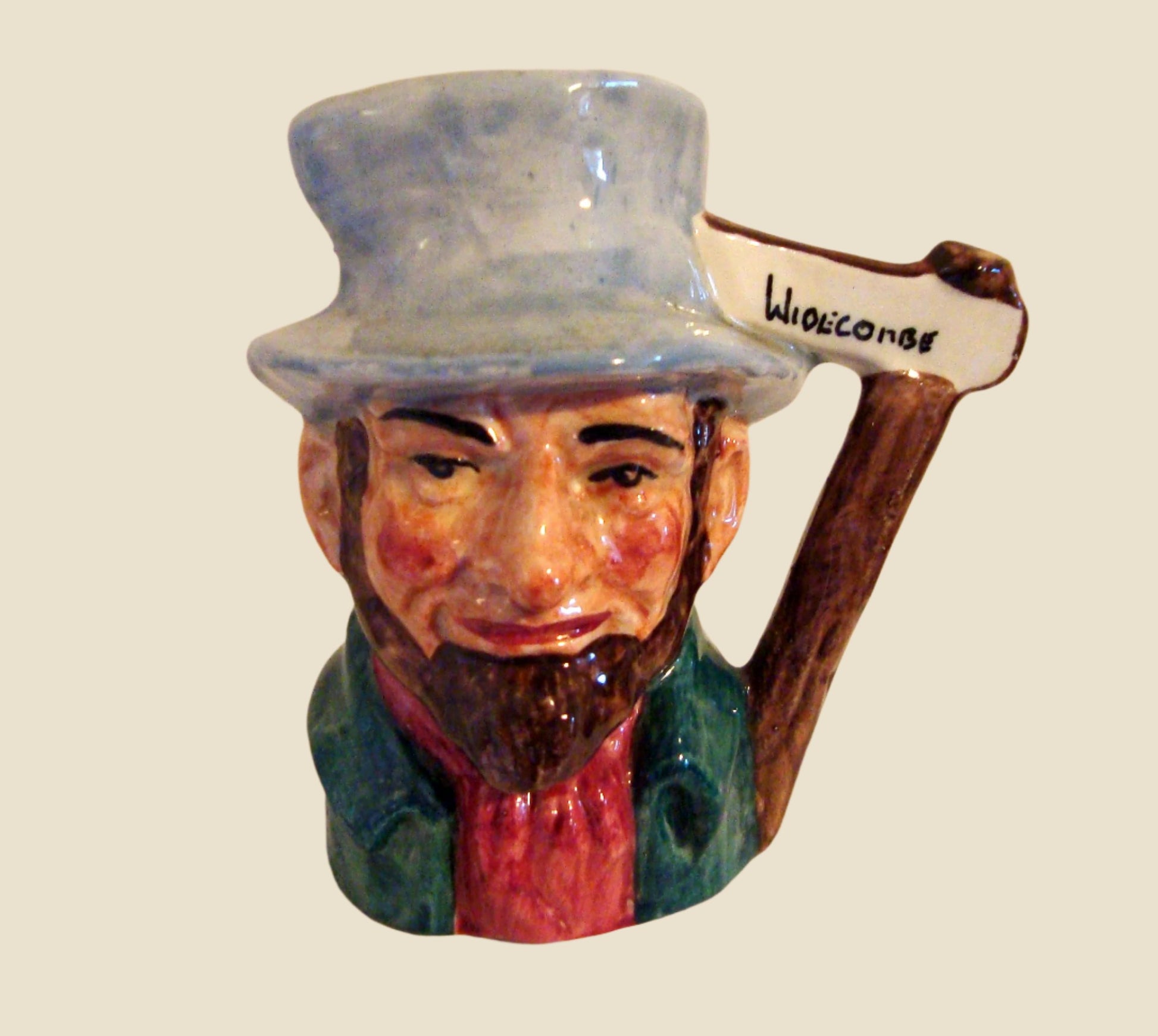 Vintage Artone Miniature Character Jug Of Uncle Tom Cobley 