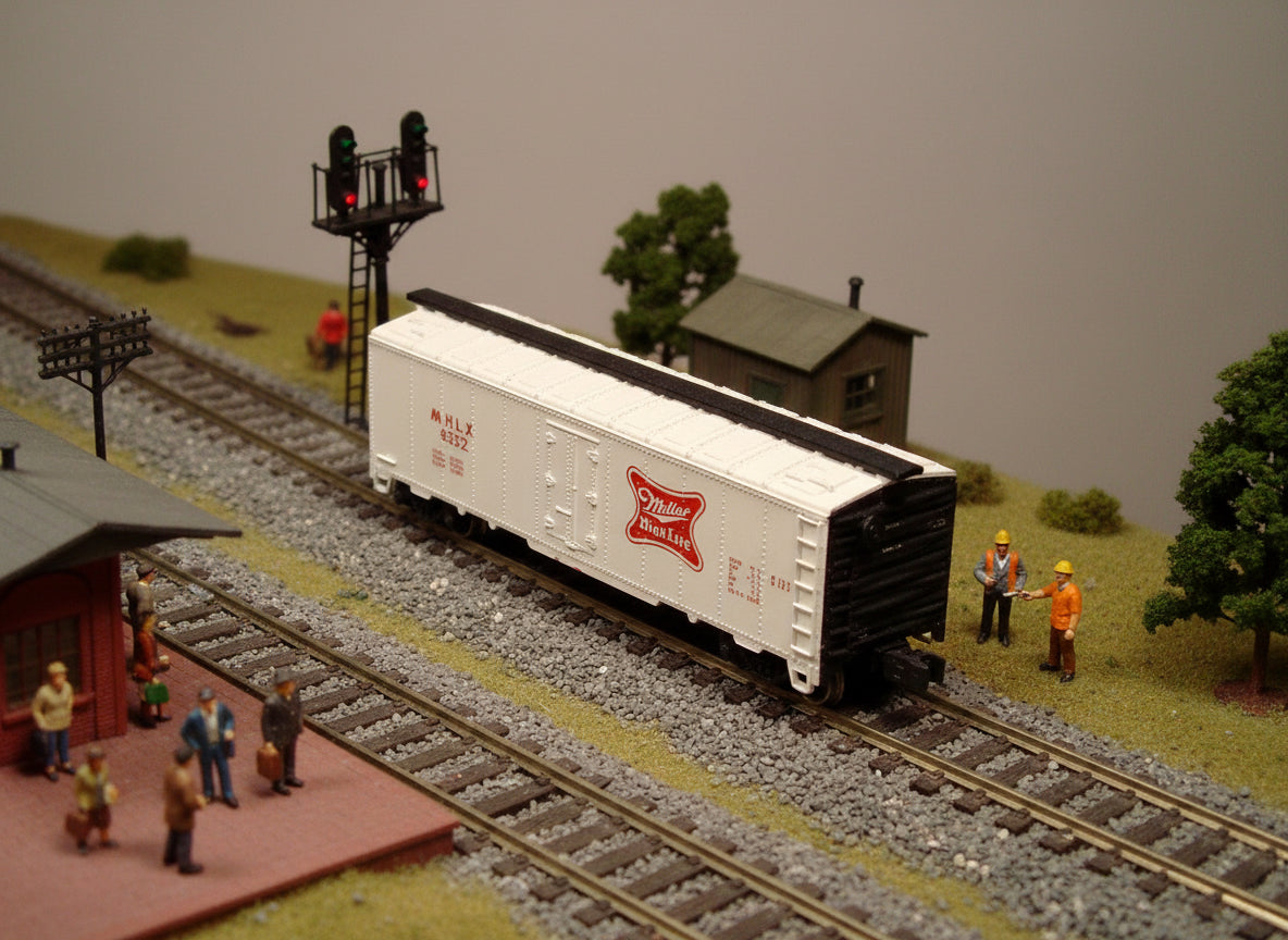 Vintage Atlas N-Gauge Miller High Life Container Wagon