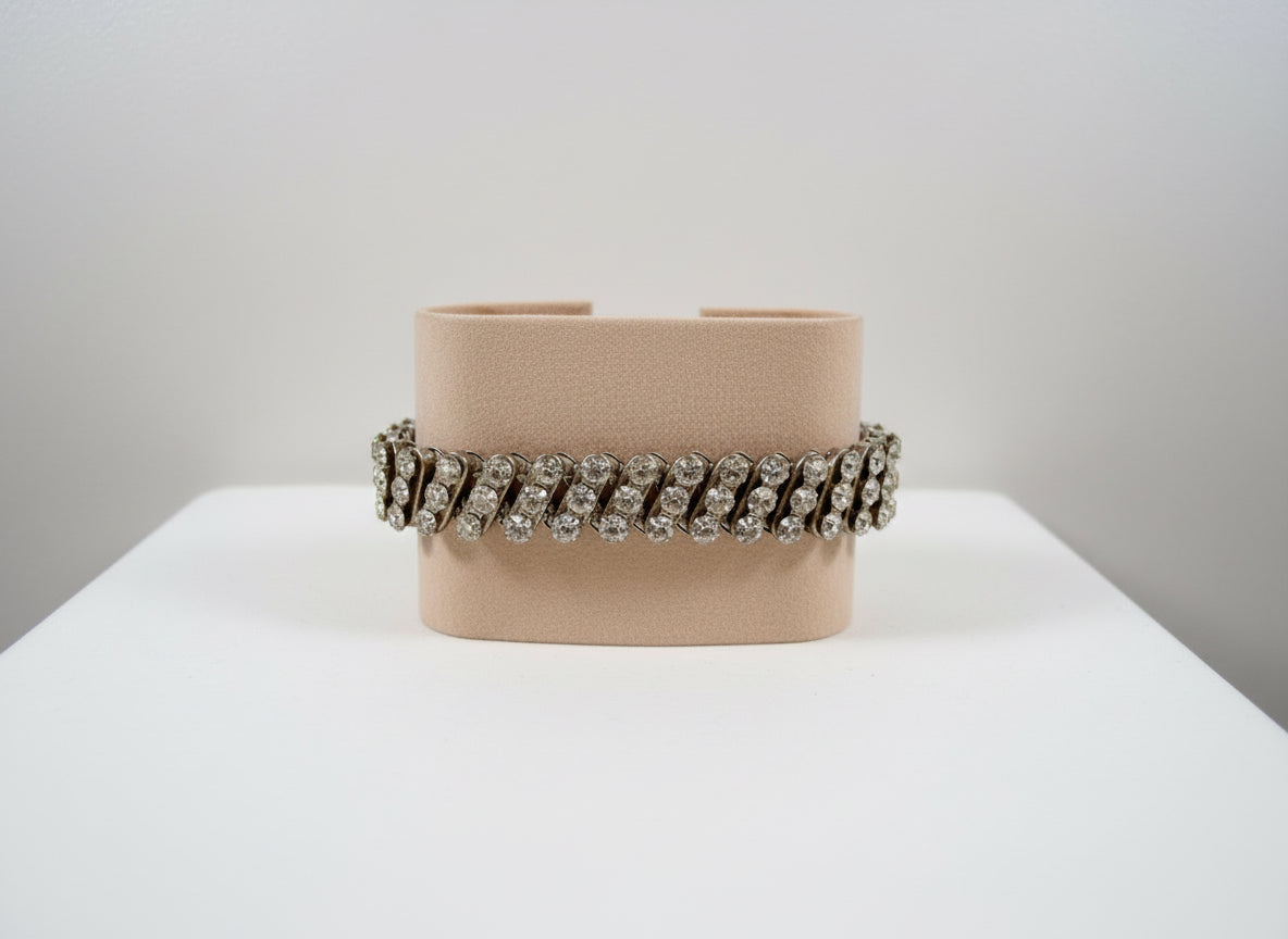 Vintage Diamante Expandable Bracelet