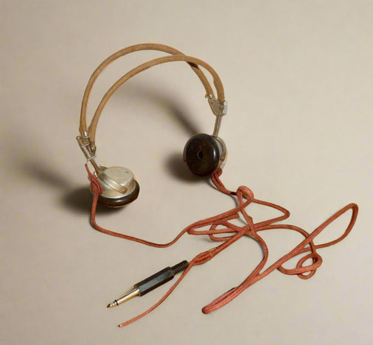 Vintage Dictograph Head Phones Type R-1 1500 Ohms